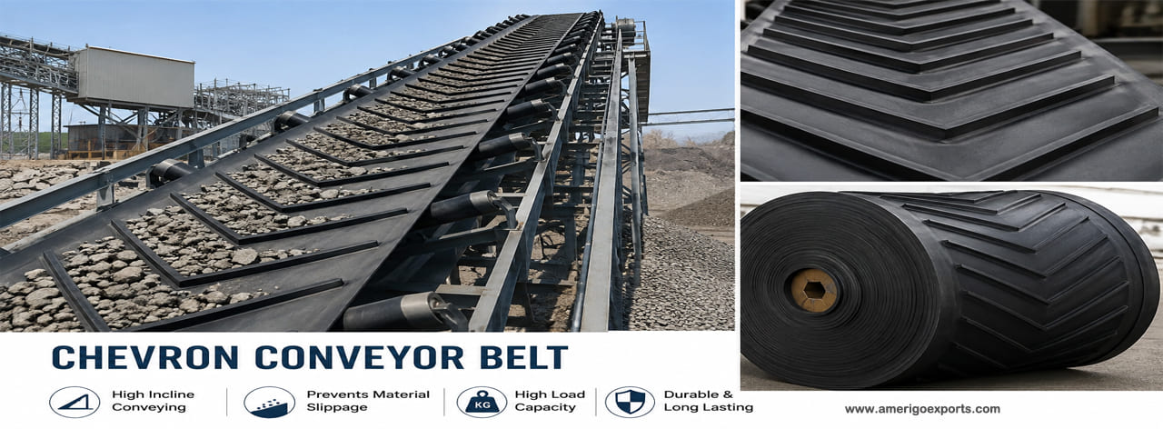 Chevron conveyor-belts
