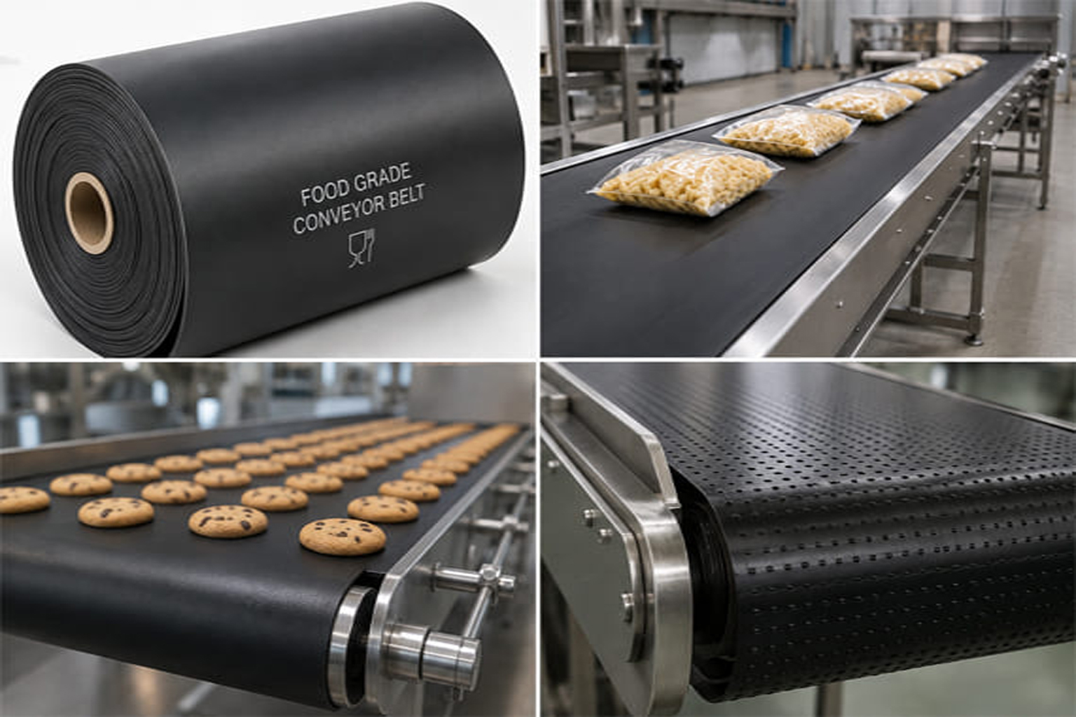 Industrial rubber conveyor belt